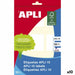 Стикери Apli Бял 10 Листи 32 x 41 mm (10 броя)
