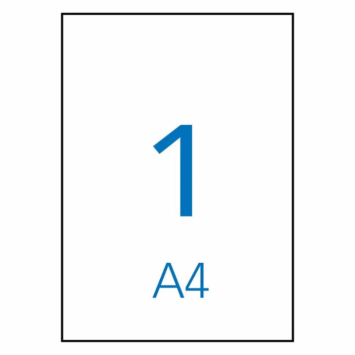 Стикери Apli 1281 100 Листи 210 x 297 mm Бял