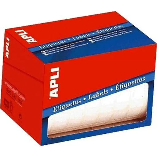 Стикери Apli Бял 25 x 40 mm (10 броя)