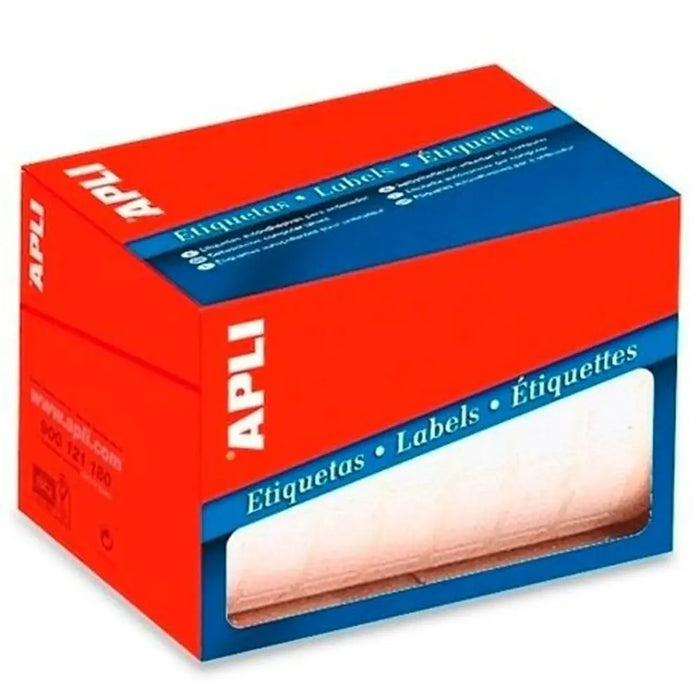 Стикери Apli Бял 34 x 53 mm (10 броя)