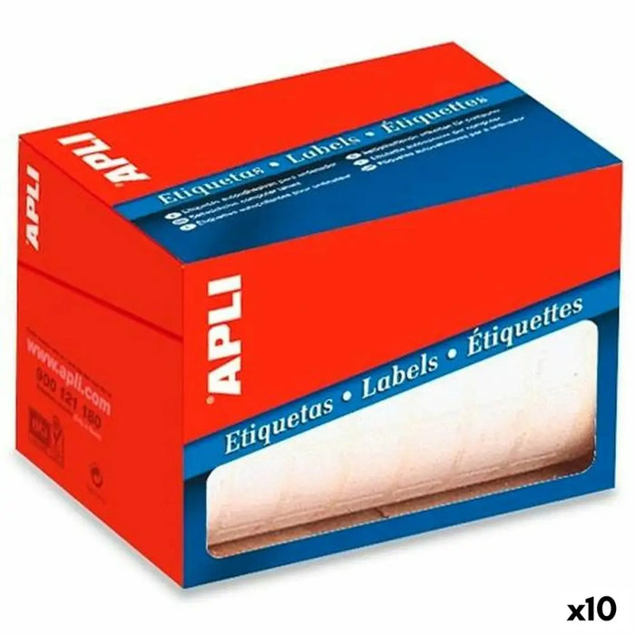Стикери Apli Бял 53 x 100 mm (10 броя)