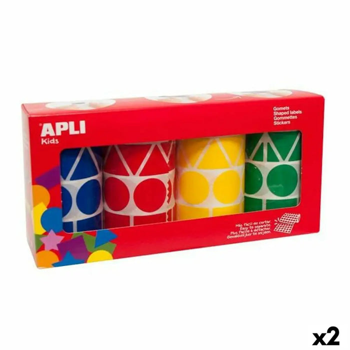 Стикери Apli Gomets Многоцветен Геометричен 4 Части (2 броя)