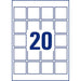 Стикери Avery Бял 25 Листи 45 x 45 mm