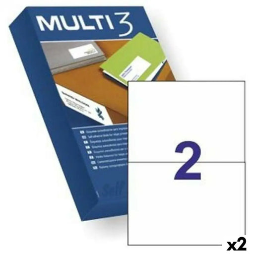 Стикери MULTI 3 Бял 500 Листи 210 x 148 mm (2 броя)