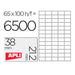 Стикери Apli 1283 Бял 100 Листи 38 x 21,2 mm