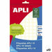 Стикери Apli Бял 10 Листи Ø 1 cm (10 броя)