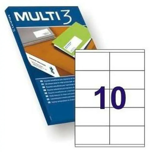 Стикери MULTI 3 Бял прав 500 Листи 105 x 57 mm