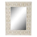 Стенно огледало DKD Home Decor Бял Индианец Гранитогрес