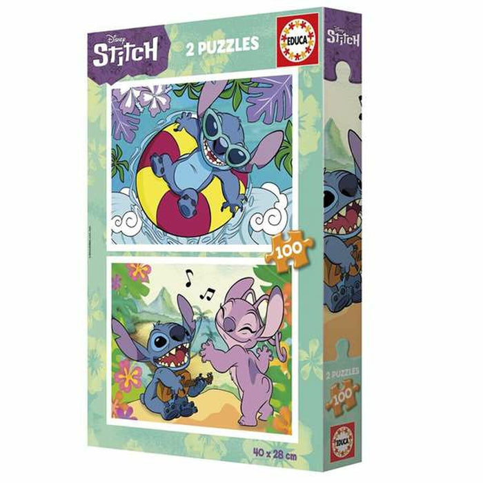 Комплект от 2 Пъзела Stitch 100 Части