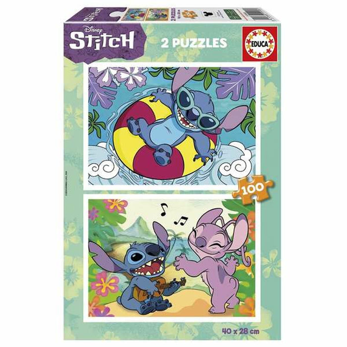 Комплект от 2 Пъзела Stitch 100 Части