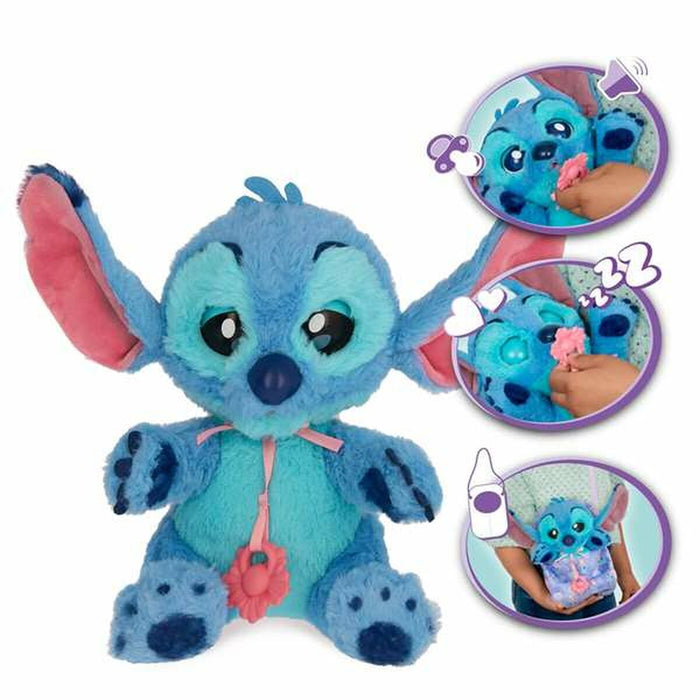 Плюш Stitch 10,30 x 19 x 11,20 cm Многоцветен Пластмаса