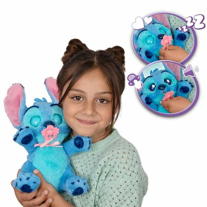Плюш Stitch 10,30 x 19 x 11,20 cm Многоцветен Пластмаса