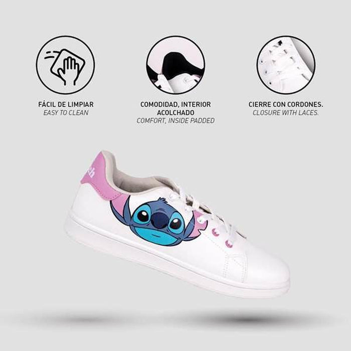 Спортни Маратонки за Деца Stitch Бял