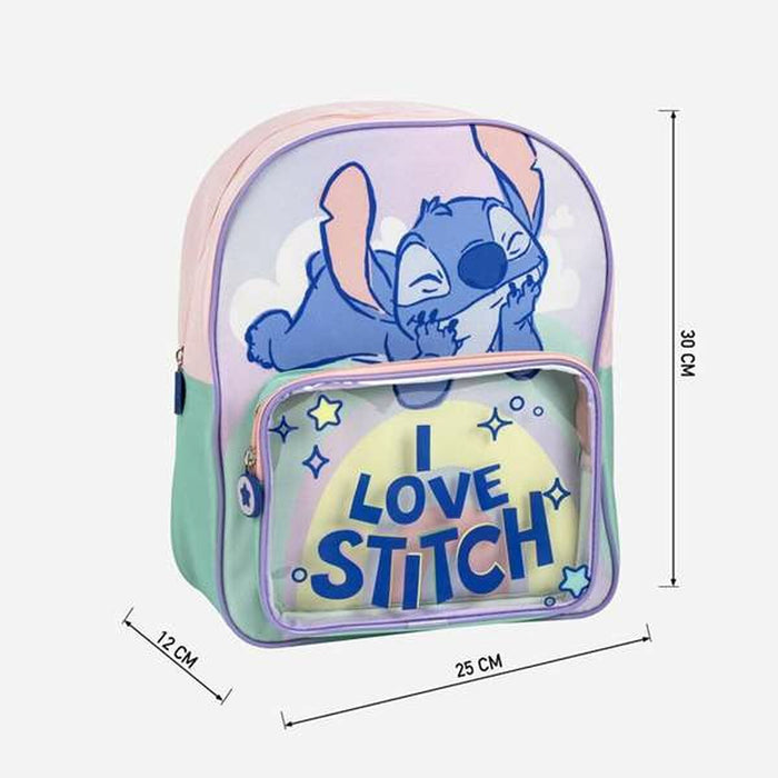 Училищна чанта Stitch Люляк