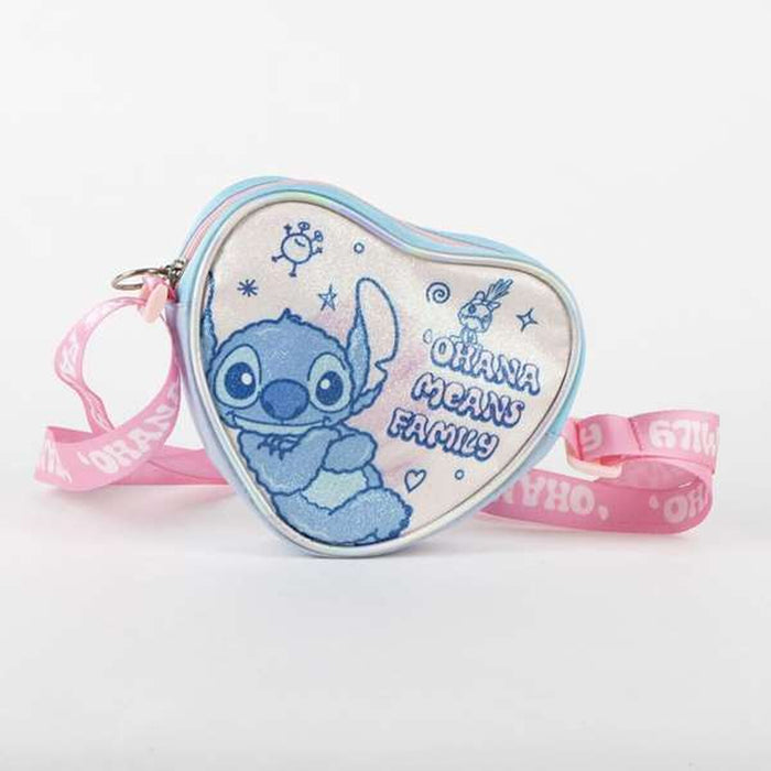 Чанта за Рамо Stitch Розов 15 x 14 x 4 cm