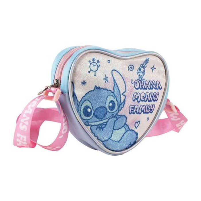 Чанта за Рамо Stitch Розов 15 x 14 x 4 cm