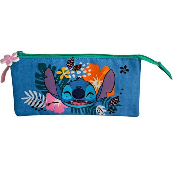 Троен Моливник Stitch Tropical Многоцветен 8 x 22 x 8 cm