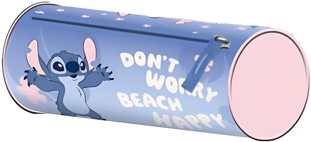Цилиндричен несесер St. Majewski Stitch - Don't Worry! Beach Happy!, с 1 цип