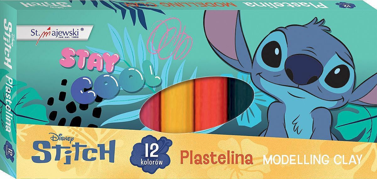 Пластилин St. Majewski Stitch - 12 цвята