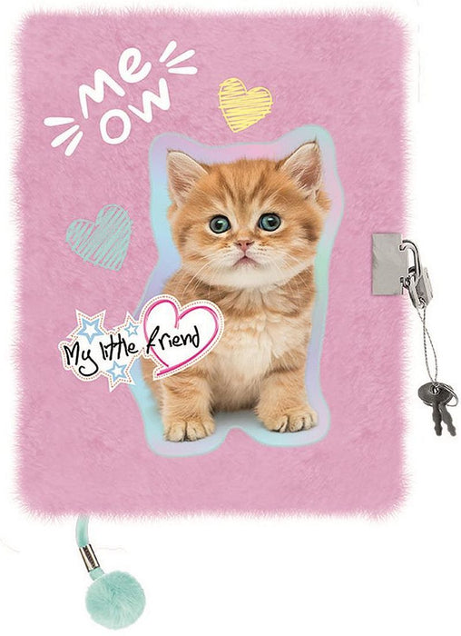 Плюшен таен дневник St. Majewski My Little Friend - Pastel Kitty