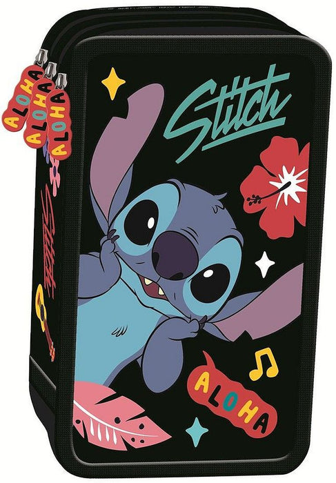 Несесер с пособия St. Majewski Stitch - Black Aloha, 3 ципа