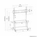 Стойка Neomounts Mobile Flat Screen Floor Stand
