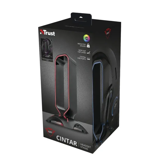 Стойка TRUST GXT 265 Cintar RGB Headset Stand
