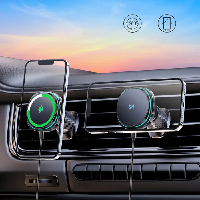 Стойка за кола Wozinsky WCT5-Q6S2Y с Qi/MagSafe 15W