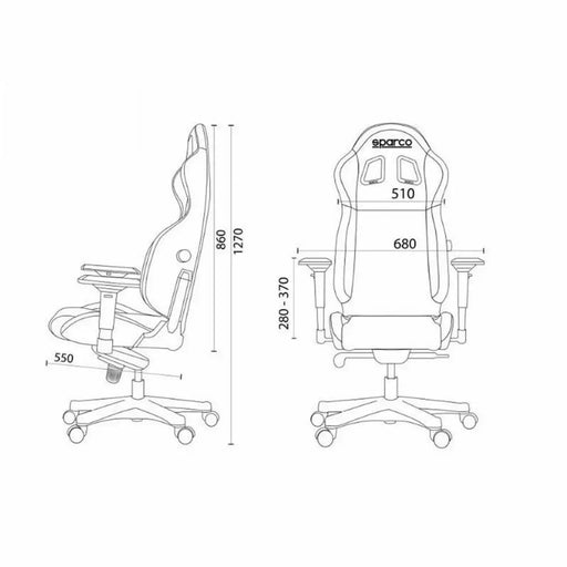 Стол за игри Sparco S00998NRNR Черен