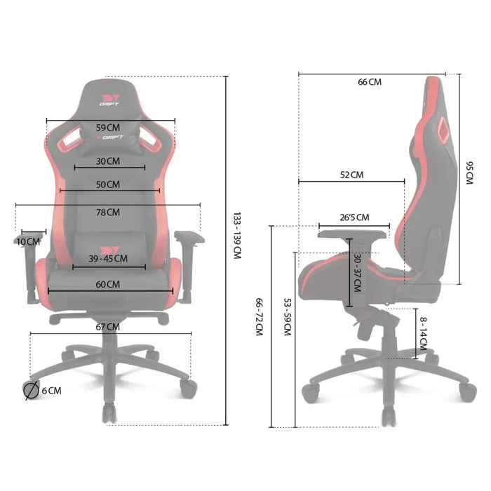 Стол за игри DRIFT DR600 Deluxe Черен