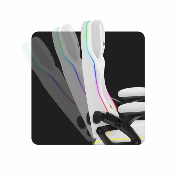 Стол за игри Huzaro HZ-FORCE 4.6 RGB WHITE MESH