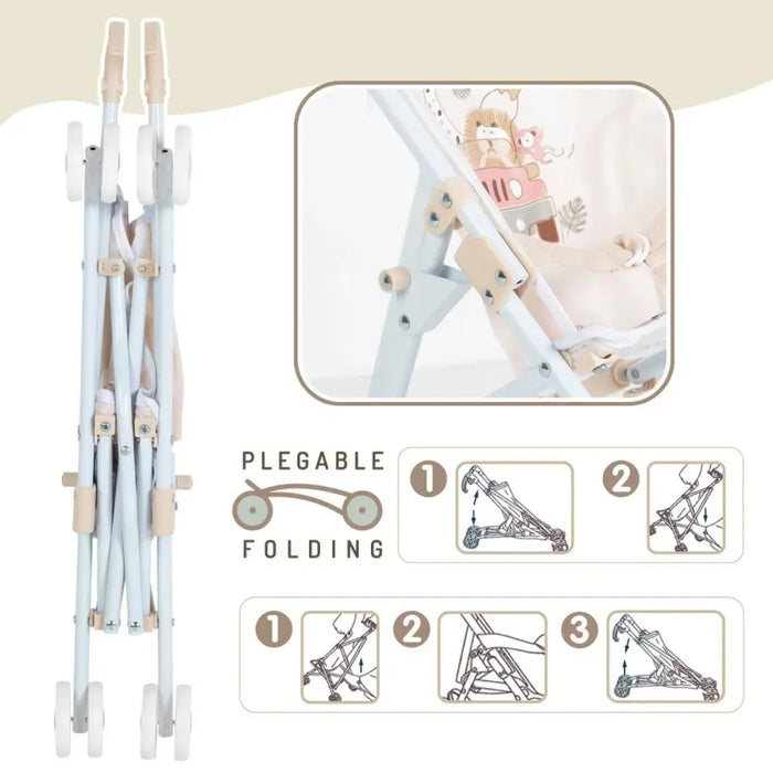 Стол за Кукли Colorbaby Safari 27 x 56 x 53 cm Сгъваем 12