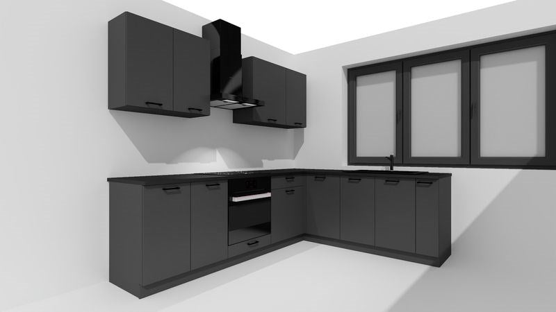Кухненски комплект Cosmo Design ANIKA графит/графит 2.0/2.6