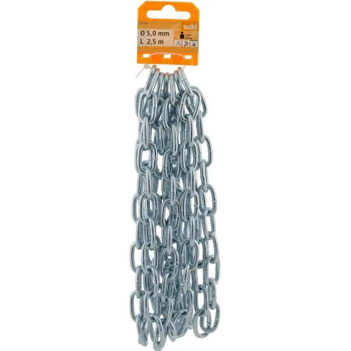 СТОМАНЕНА ВЕРИГА ЗАВАРЕНА 5 MM 2.5 M SUKI