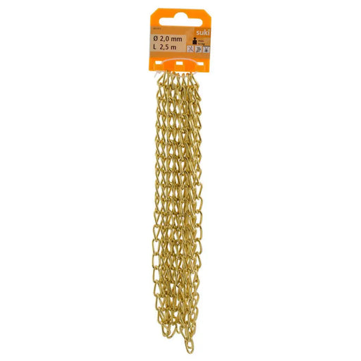 СТОМАНЕНА УСУКАНА ВЕРИГА МЕСИНГ 2.0 MM 2.5 M SUKI