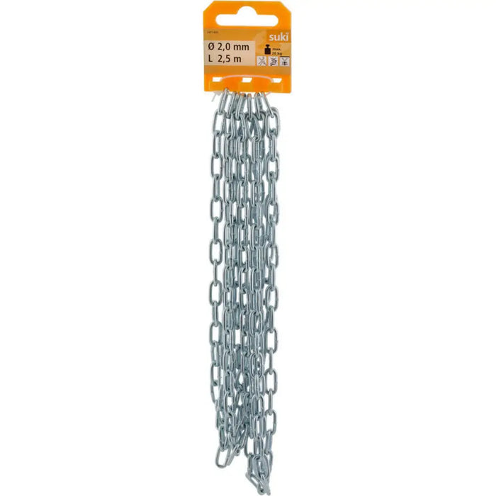 СТОМАНЕНА ВЕРИГА ЗАВАРЕНА 2 MM 2.5 M SUKI