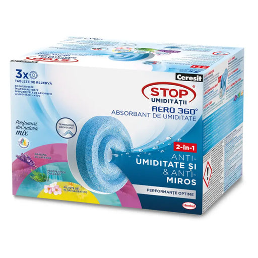 STOP ВЛАГА ТАБЛЕТКИ 3X450 G МИКС АРОМАТИ CERESIT STOP ВЛАГА