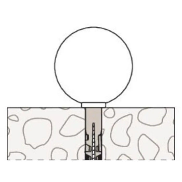 СТОПЕР ЗА ВРАТА С ДЮБЕЛ СИВ TS 8 GK