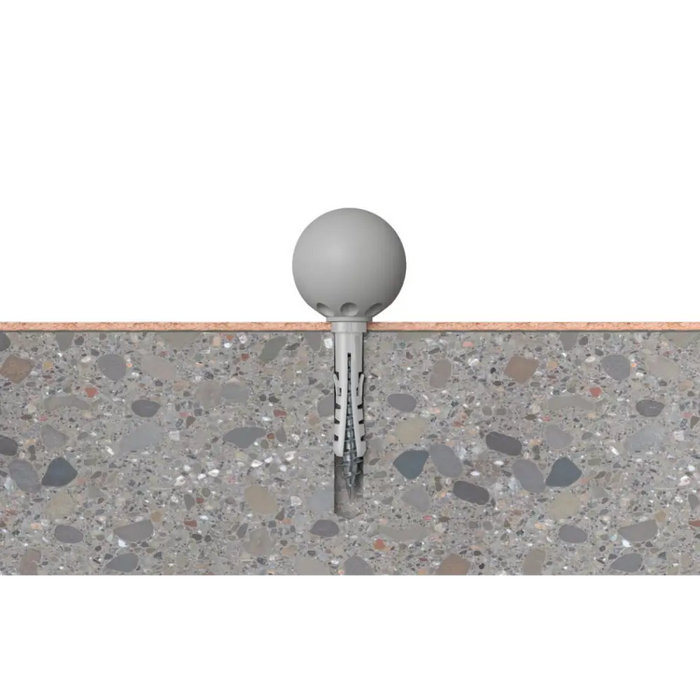 СТОПЕР ЗА ВРАТА С ДЮБЕЛ СИВ TS 8 GK