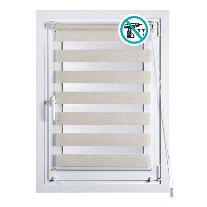 Ролетни щори Stor Planet Clip&Fix Night&Day Бежов 150 x 180 cm