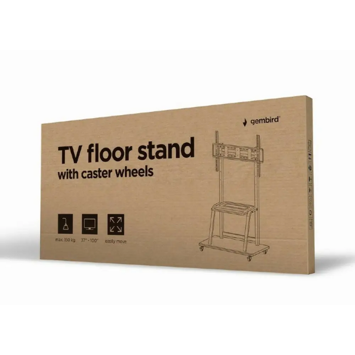 Стойка за дисплей Gembird TVS-100F-01 2,54 м (100’’) Черен