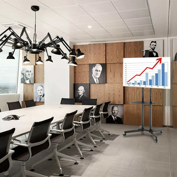 Стойка за дисплей Techly ICA-TR16T 177,8 см (70’’) Черен