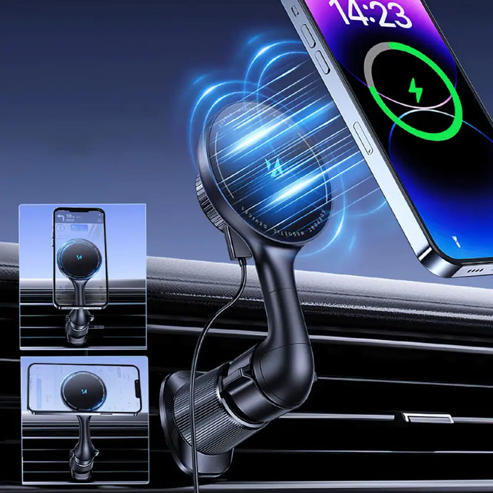 Стойка за кола Wozinsky WCT5-6S4Y с Qi/MagSafe 15W