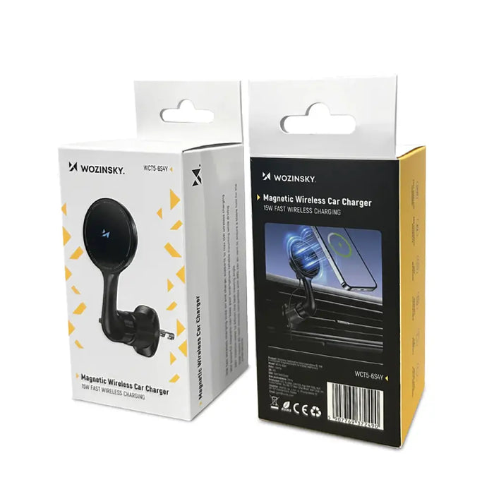 Стойка за кола Wozinsky WCT5-6S4Y с Qi/MagSafe 15W