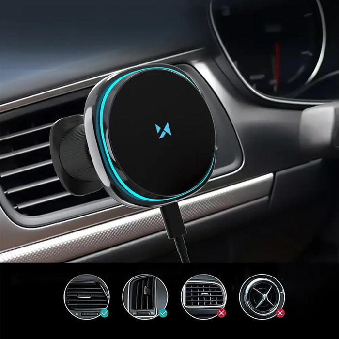 Стойка за кола Wozinsky WCT5-Q6S2Y с Qi/MagSafe 15W