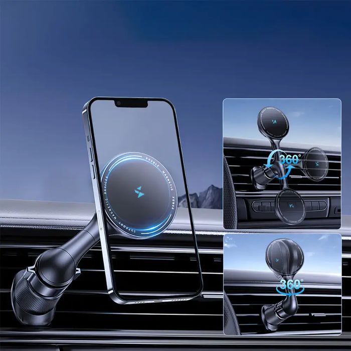 Стойка за кола Wozinsky WCT5-6S4Y с Qi/MagSafe 15W