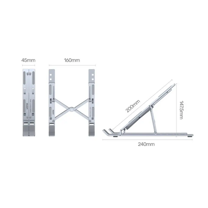 Стойка за лаптоп UNITEK OT155SL Silver