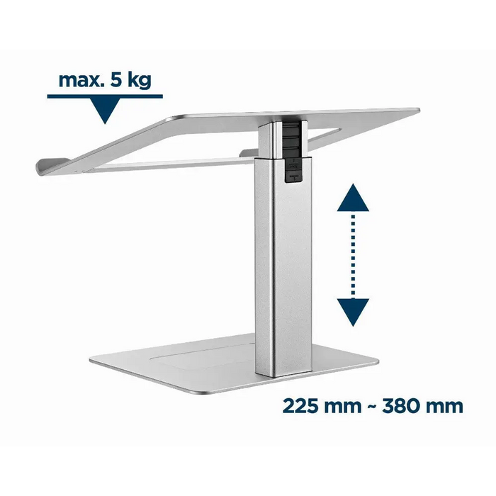 Стойка за лаптоп Gembird NBS-D1-02 Silver 39.6 cm (15.6’’)
