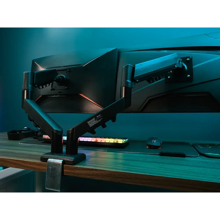 Стойка за монитор Tracer Double Armflex черна