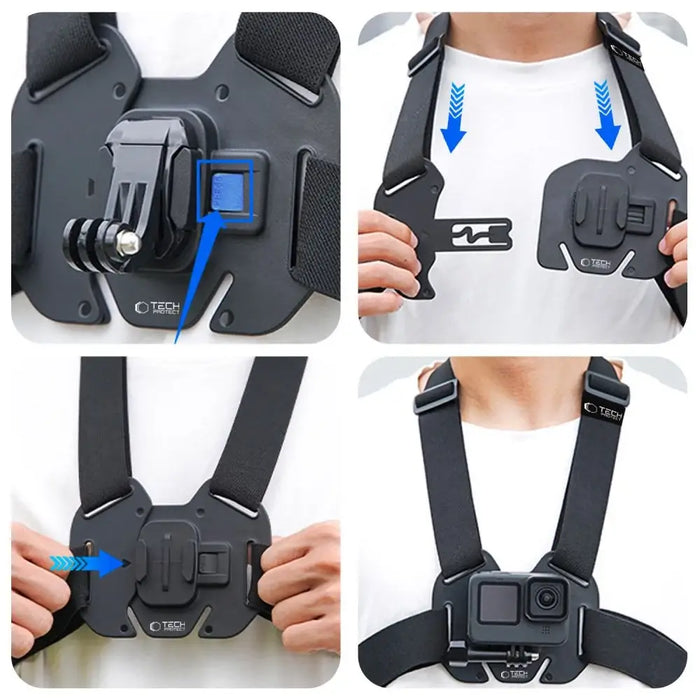 Стойка за ракла Tech-Protect GA100 за GoPro / DJI - черна